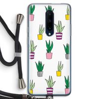 Sanseveria: OnePlus 7 Pro Transparant Hoesje met koord