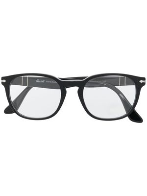 Persol lunettes de vue à monture ronde - Noir