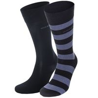 BOSS 2 stuks RS Block Stripe Socks A * Actie * - thumbnail