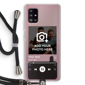 Music Player: Samsung Galaxy A51 5G Transparant Hoesje met koord