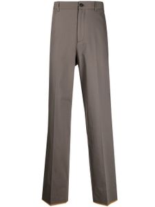 Ferragamo pantalon de costume droit - Marron