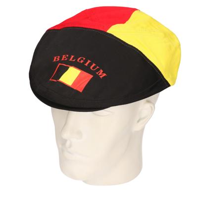 Supporters Belgie hoedje - Flat cap hoedje met Belgische vlag - volwassenen
