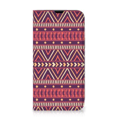 iPhone 13 | Hoesje met Magneet | Aztec Paars