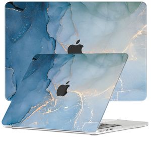 Lunso MacBook Air 15 inch M2/M3 (2023-2024) cover hoes - case - Aciano Azul
