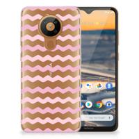 Nokia 5.3 | TPU bumper | Waves Roze