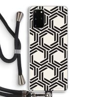 Geometrisch patroon: Samsung Galaxy S20 Plus Transparant Hoesje met koord