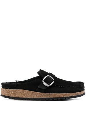 Birkenstock sandales Buckley Shearling en daim - Noir