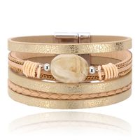Layered Armband Vintage met Steen - Champagne - thumbnail