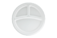 Bord Ø26cm 3-vaks suikerriet BIO