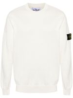 Stone Island pull à patch Compass - Blanc