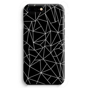 Geometrische lijnen wit: iPhone 8 Plus Volledig Geprint Hoesje
