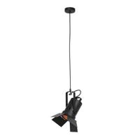 Mexlite hanglamp Carree - zwart - metaal - 3379ZW