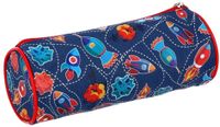 Gerimport etui Raket junior 21 x 8 cm polyester blauw - thumbnail