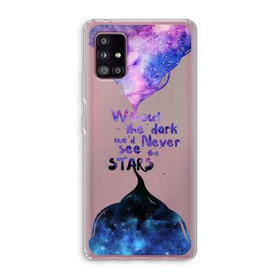 Stars quote: Samsung Galaxy A51 5G Transparant Hoesje