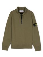 Stone Island Junior Compass-motif cotton sweatshirt - Vert - thumbnail