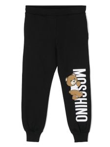 Moschino Kids pantalon de jogging à motif Teddy Bear - Noir