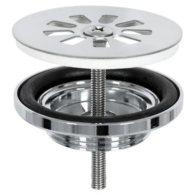 Differnz afvoerplug chroom 64mm
