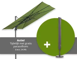 Parasol saint-tropez l355b300cm sage grn