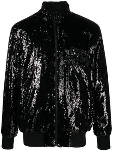 Dolce & Gabbana veste bomber à sequins - Noir