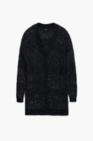 Gebreid vest met V-hals - BLACK - L