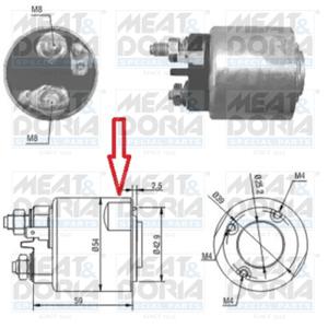 Meat Doria Starter magneetschakelaar 46086