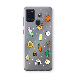 Happy bento friends: Samsung Galaxy A21s Transparant Hoesje