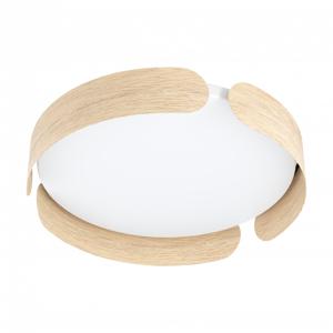 EGLO Valcasotto Plafondlamp - LED - Ø 37 cm - Bruin/Wit