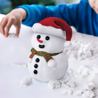 Bouw je eigen sneeuwpop - Kinetisch zand 2KG - Complete set