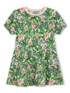 Kenzo Kids robe en coton à fleurs - Vert