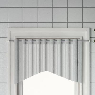 VidaXL Gordijnrails 2 st 90-130 cm aluminium wit en zilverkleurig