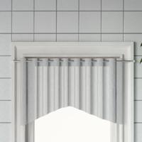 VidaXL Gordijnrails 2 st 90-130 cm aluminium wit en zilverkleurig