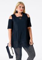 Yoek Tunic flare | Blauw | Maat S