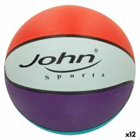 Basketbal John Sports Rainbow 7 Ø 24 cm 12 Stuks