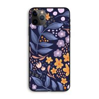 Flowers with blue leaves: iPhone 11 Pro Max Biologisch afbreekbaar hoesje