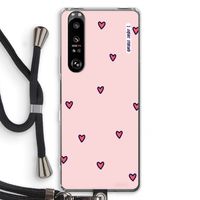 Hartjes: Sony Xperia 1 III Transparant Hoesje met koord