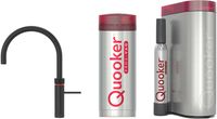 Quooker Fusion round met PRO3 boiler en CUBE reservoir 5-in-1 kokend water kraan Zwart - thumbnail