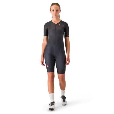 Castelli core tri w suit short sleeve zwart dames