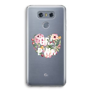 GRL PWR Flower: LG G6 Transparant Hoesje