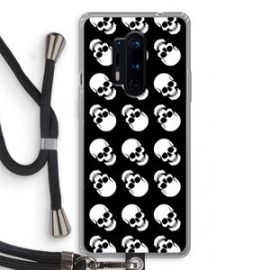 Musketon Skulls: OnePlus 8 Pro Transparant Hoesje met koord