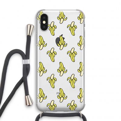 Bananas: iPhone XS Transparant Hoesje met koord