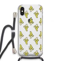 Bananas: iPhone XS Transparant Hoesje met koord