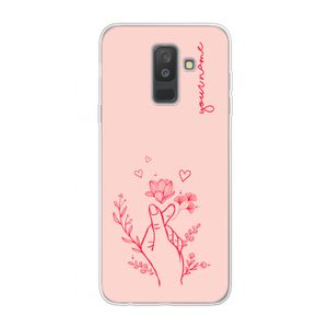 Giving Flowers: Samsung Galaxy A6 Plus (2018) Transparant Hoesje