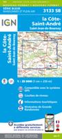 Wandelkaart - Topografische kaart 3133 SB - Serie Bleue La Côte-St-André - St-Jean-de-Bournay | IGN - Institut Géographique National