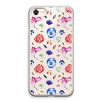 Bloemetjes: iPhone 8 Transparant Hoesje