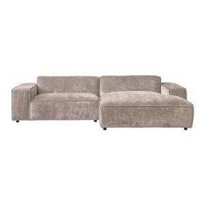 by fonQ Chunky Chaise Longue Rechts - Beige - Rib