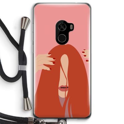 Woke up like this: Xiaomi Mi Mix 2 Transparant Hoesje met koord