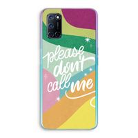 Don't call: Oppo A72 Transparant Hoesje