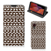 Samsung Galaxy Xcover 5 Hoesje met Magneet Aztec Brown - thumbnail