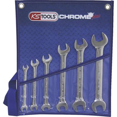 KS Tools 518.3220 518.3220 Dubbele steeksleutelset Sleutelbreedte (inch) 1/2 - 11/16