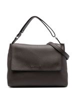 Orciani sac en cuir à plaque logo - Marron